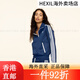 阿迪达斯 （adidas）SPORTY & RICH联名美式复古风运动外套女装三叶草 深靛蓝 s xs xs