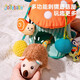 joybaby婴儿拉拉乐玩具手部精细摇铃推车挂件6一12月宝宝抽抽乐 刺猬蘑菇屋拉震拉拉乐