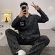
SEPTWOLVES men's pajamas spring and autumn long-sleeved thin teenager cartoon loose medium-sized children's home 9902 long-sleeved suit M standard (high 165100Jin [Jin equals 0.5 kg])