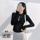 ALO YOGA Yoga Wear Autumn ALO Same Style Slim Jacket Slim Long Sleeve Sports Top Pilates Fitness Women Alo Threaded Yoga Wear - Milky White M