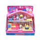 
Yiyan Pink Rabbit Mini House Little Rabbit Ice Cream Shop Bedroom Kitchen Kitchenware Girl Playing House Toys YY17081 Yiyan Pink Rabbit Mini Toast