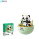 Shantoulin Village Yugao P1140 Tumbler Panda Getränke Milch Kinder DIY -Baugruppe Bausteine Spielzeug Geschenke kompatibel mit Lego P1276 Flower Panda Ess Äpfel stehen auf den Kopf.