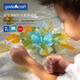Guidecraft Natural hojas grandes copos de nieve Bloques de construcción de ortografía de plástico Juguetes INTELIGENCIA Niños 2 años 3 G16835 Piece de ortografía colorida cuadrada-96 piezas