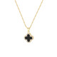 
Necklace high-end women's light luxury niche design ins cold style clavicle chain double-sided four-leaf clover washable pendant golden four-leaf flower necklace A0292