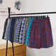 
Summer pajamas, five-point shorts, men's plaid loose and breathable home style, old man's shorts, thin underwear, outdoor style, random style [one set], single size [115Jin[Jin equals 0.5 kg]-175Jin[Jin equals 0.5 kg]]