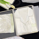 Ran Yilan's same style of Champagne Xiling Xiaoqing Ice Silk Pajamas for Women in Summer Short Sleeve Set Thin Girl Contrast Two-Piece Set #yx-9214 XL X131-145Jin[Jin equals 0.5 kg]