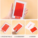 ROSHK special red gold ink pad for infants and toddlers to commemorate 100 days of hand and foot prints. Special hand and foot print oil box for babies. Large size | red. Suitable for babies between 0-18 months old.