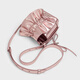 
CHARLES/KEITH25 autumn new product retro pleated bow mini handheld crossbody bag CK6-40151554 Aura Pink Aurora Powder XXS