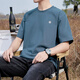 Avec Pure Yishion Site officiel 2025 Nouvelle marque à tendance T-shirt à manches courtes simples pour hommes en été T-shirt à manches à manche et à manche foncé à manches courtes et à manches courtes - 1365 L