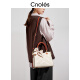 CNOLES【新品】橘子奶昔妈妈手提包新款单肩包包 白配橙+红色礼盒_【母亲节送礼】