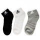 阿迪达斯（adidas）官方男袜女袜秋季新款袜子三双装跑步健身短袜透气休闲中帮袜 IC1283/三双装 S(建议37-39码)