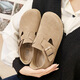 Devo Life Genuine Leather Cork Boking Fishing Birken Zapatos Biras de vaca Semi-Tork Splolo Sombry Bag Bag Head 6231 Color de arena todo incluido 43 (zapatos para hombres)