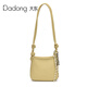 Dadong Dadong Korean lychee pattern small bucket bag for women 2025 new casual simple crossbody bag daily commuter mobile phone bag yellow follow the store for free