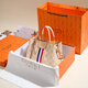 
GUSKI French brand women's bag 2025 new bucket bag printed one-shoulder crossbody handbag tote bag Valentine's day birthday gift girl apricot color [Apricot] Send your girlfriend to your wife to your mother to your girlfriend