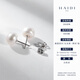 Heidi minimalist series 9-10mm S925 silver freshwater pearl earrings plain earrings for women as a gift for girlfriend, with certificate