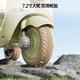 McGonzi Children's Electric Vehicle Motorcycle-Dreirad 1-3-6 Jahre alt können Erwachsene, männliche und weibliche Baby-Eltern-Kind-Zwei-Sitzer-Spielzeugautos mitnehmen [Single Drive + 6V4.5 Batterie + frühe Bildungsmusik]