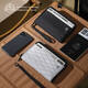 Junkit RFID passport portable bag ID storage bag outdoor travel XPAC water-proof wallet air ticket clip card bag black 12*17*2cm