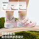 Kenopo Shoes Baby Baby 8-18 meses Sandalias para hombres y mujeres de verano Niños transpirables zapatos delanteros GB2193 Brown