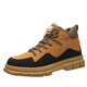 Chaussures européennes et américaines de Dun a importé des chaussures de protection du travail pour les chaussures de quatre saisons résistantes aux hommes. Les chaussures de protection du travail élevé ne sont pas fatiguées après avoir porté pendant longtemps. Chaussures de protection légères résistantes à l'usure. 679 Coton noir chaud et hiver 39