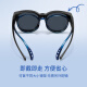 Gafas para niños de parzina Gafas de sol hombres y mujeres Gastas livianas Gafas de sol con protección solar Gloses de negro brillante [12109 polarizado]