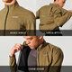 VALORE MONTON Traceable Windproof Jacket Outdoor Mountain Biking Sports Breathable Long Top Lightweight and Portable Men's and Women's Cycling Jacket Traceable Light Khaki Windproof Jacket Same Style for Men and Women, Women Can Take One Size Smaller L