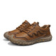 S.SOFEA2025 Nuevos zapatos para hombres Summer Summer Martin Boots Estilo británico Botas de trabajo de tubo corto Boots Beef Tendon Sole 9926 Hombres de hombres Khaki Yongdunshi 39