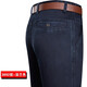 CEO Yageol Jeans 2025 Sommer dünne lose glattes Männerhosen mittleren Alters Vaters Dehnungsstrecke und ewige lange Hosen 3892 mittelblau dünner Stil 29 [Warte 2 Fuß 2]