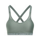 Under Armor (UNDERARMOUR) Spring and Summer Crossback Women's Low Intensity Training Sports Lingerie 1386424 Lime Green 348 L