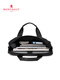 Mengte Jiao Herrenbeutel Crossbody Bag Rucksack Umhängetasche Herrenbeutel Oxford Stoff Handtasche Leinwand Aktentasche Horizontal Schwarz