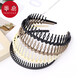 Fanyi Hairband/Toothed A1p801-Wash your face, apply facial mask, anti-slip, crushed hair, bangs, hairpin, hairpin, short-toothed black hairband, 1 piece