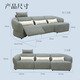 
LAZBOY Lezhibao Cream Wind Chenille Zero Wall Function Sofa Three-person Double Electric 673 Orange [30 Days Shipping]