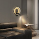 SANXIONG AURORA MUR LEAU LATTRE CORRIDE MUR CORRIDE ENTRÉE ENTRANCE SOIX LETURE MUR MUR NORDIQUE CONTRÔLE VOIX SMART LIGHTE YS854 COPPER 20CM TROIS COLL