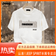 Jeep Spirit Jeep European Station Kurzarm T-Shirt Herren Sommer Neue Modemarke Gedrucktes Hals-Ins Micro Lose Paar Outfit-Basishemd weiß [K854 Tejas] 4xl empfohlen 195-210jin [Jin gleich 0,5 kg]