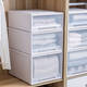 Armoire de rangement de tiroir Zhongshangguan, boîte de rangement de garde-robe, boîte de rangement en plastique en plastique, boîte de tri, boîte de rangement de garde-robe domestique C3523 profondeur 47 largeur 35 hauteur 23 transparent en un pack
