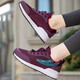 Outdoor sports walking shoes for women 2025 summer breathable light and comfortable mother shoes soft sole non-slip fashion elderly shoes JJ-6636 red 36