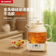 Quan Wei Imported from Germany | All-glass 0-glue Health-preserving pot with integrated heat preservation and fully-automatic constant temperature Small scented tea brewing kettle for one person in the office All-glass pot body丨0 metal丨0 glue Without tea drain 1.2L