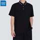 真维斯（Jeanswest）短袖POLO衫夏季纯色绣标上衣服polo衬衫 浅灰698 L （建议100-110斤）