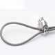 Shantou Lincun 304 stainless steel wire rope chuck U-shaped lock buckle rolling head wire clamp rope clamp lock head wire clamp 304 stainless steel M5 (pack of 5)