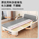 Cama de sofá Yingke 2025 Nuevo apartamento pequeño plegable Camino retráctil Balcón de sala de estar de cama retráctil Multifunción Cama plegable [naranja] 5 cm esponja + 2 cm de colchón de látex ancho 1.08 metros almohada (sharnEn modelo de almacenamiento rasguño)