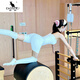 Kangaroo (DAISHU) Pilates training clothes, beautiful one-piece yoga clothes for women with chest pads, fitness clothes tops, sports tights jumpsuits, white jumpsuits M 95Jin Jin is equal to 0.5kg -108Jin Jin is equal to 0.5kg