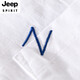 Jeep Spirit Herrenlinie Line Revers Kurzarm T-Shirt Lose Hemd Kragen Top Kleidung mit LED T-Cotton Line T-Shirt Line Stoff Sommer 9711 Blau M.