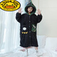 G.DUCKKIDS儿童睡袍男童冬季珊瑚绒加厚保暖卡通连帽长款睡衣男孩法兰绒浴袍 6636 均码 14码(建议身高125-135cm)