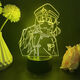 Bonitas sesiones de fotos y sueños de convertirse en una chica mágica figura USB Night Light Dance Shina Duna Kelis Tenkawa Kaorko Anime 4877 Tenkawa Kaorko White Crack 16 Colors + Control remoto USB + Compartimento de batería