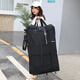 Yiliwu wear-resistant 158 air consignment bag large capacity study abroad travel box moving storage box universal wheel folding 30-inch black thick stainless steel wheel back lockable packaging belt