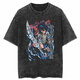 
Jiuvia Harajuku Street Clothing Wash Naruto Anime T-shirt Naruto Cotton Men Summer Short Sleeve Retro Aged T B1421 Wash Black S