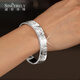 Shengshi Qiyuan platinum bracelet women's pt950 platinum bracelet semi-solid round platinum 950 bracelet broken ice ice lucky bracelet weighing 30.86g
