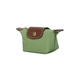 Longchamp Lepliage9 Snap Zipper Ouverture en toile Polyamide Portefeuille portefeuille Green avocat Avocado Green pour femmes