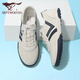 Seven Wolf men's shoes for summer light and breathable casual shoes for cloth punching without stuffiness, lightweight soft sole men's sports shoes for odorproof white/blue 9854 40