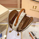 
ESDS Hong Kong genuine leather bag women's bag 2025 new light luxury high-end owl cartoon small round bag retro shoulder bag off white (counter gift box set)