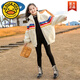 G.DUCKKIDS children's clothing light luxury brand girls' jacket autumn and winter 2025 new lamb velvet girl sweater 6-14 years old middle-aged boy black shot according to height 170 cm